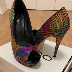 Sequin Aldo Shoes size 10(41)